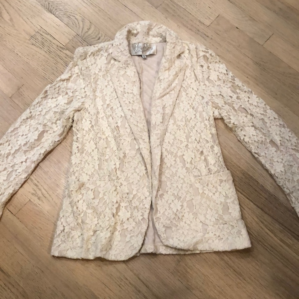 Lace blazer